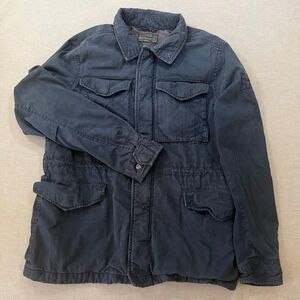 Abercrombie and Fitch Military Field Jacket Dark Navy Blue‎ Size L